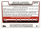 2012 Bryce Harper Bowman Chrome PROPECTS #BCP10 Washington Nationals 2