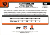 2025 Colston Loveland Topps Chrome REFRACTOR ROOKIE RC #345 Chicago Bears *DMG*