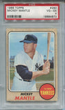 1968 Mickey Mantle Topps PSA 4 #280 New York Yankees HOF 4873