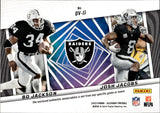 2023 Bo Jackson Josh Jacobs Panini Illusions DEJA VU DUAL JERSEY Oakland Raiders #DV-JJ