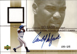 2002 Carlos Delgado Upper Deck GAME JERSEY AUTOGRAPH GOLD AUTO 5/25 Toronto Blue Jays #J-CD