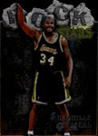 1997-98 Shaquille O'Neal Topps ROCK STARS DIE CUT #RS13 Los Angeles Lakers HOF