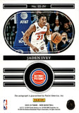 2023-24 Jaden Ivey Panini Noir HOLO GOLD SNAPSHOT SIGNATURES AUTO 02/10 AUTOGRAPH #SS-JIV Detroit Pistons