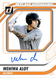 2026 Wehiwa Aloy Panini Donruss NEXT DAY AUTO AUTOGRAPH #ND-WA Baltimore Orioles