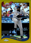 2002 David Ortiz Topps Chrome GOLD REFRACTOR #489 Minnesota Twins HOF