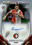 2023-24 Santiago Gimenez Autograph Topps Chrome UEFA Champions League #FSA-SG FUTURE STARS AUTO FEYENOORD