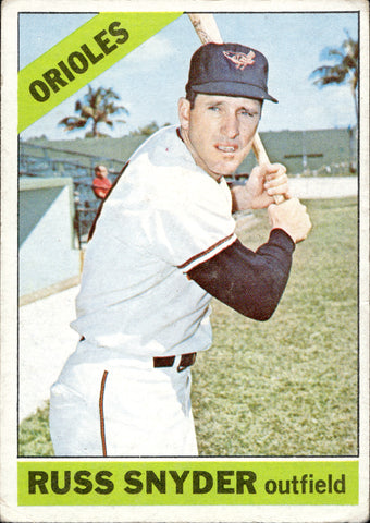 1966 Russ Snyder Topps #562 Baltimore Orioles BV $25