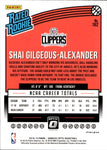 2018-19 Shai Gilgeous-Alexander Donruss Optic SHOCK PRIZM RATED ROOKIE RC #162 Los Angeles Clippers