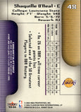 2003-04 Shaquille O'neal Fleer Avant Los Angeles Lakers #48