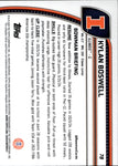 2025 Kylan Boswell Topps Bowman Chrome University STEALTH REFRACTOR Illinois Fighting Illini #78