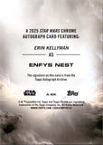 2025 Topps Chrome Star Wars Autograph Erin Kellyman as Enfys Nest #A-EN AUTO BLUE REFRACTOR 016/150 2