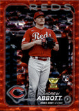 2024 Andrew Abbott Topps Update Series ORANGE FOIL ROOKIE 249/299 RC #US304 Cincinnati Reds