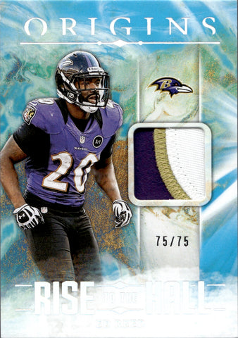 2024 Ed Reed Panini Origins RISE TO THE HALL TURQUIOSE JERSEY PATCH 75/75 Baltimore Ravens #RTH-ERE