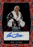 2024 Ric Flair Leaf Metal RED BORDER AUTO 7/7 AUTOGRAPH #BA-RF1 WWE HOF