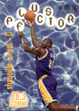 1998-99 Shaquille O'neal Fleer Tradition PLUS FACTOR Los Angeles Lakers #143