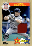 2022 Jeff Bagwell Topps Series 2 ALL-STAR JERSEY RELIC 1987 DESIGN #87ASR-JB Houston Astros HOF