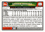 2008 Yadier Molina Topps Chrome BRONZE REFRACTOR 113/599 #170 St. Louis Cardinals