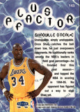 1998-99 Shaquille O'neal Fleer Tradition PLUS FACTOR Los Angeles Lakers #143