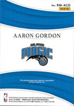 2018-19 Aaron Gordon Panini Immaculate REMARKABLE MATERIALS JERSEY 25/99 Orlando Magic #RM-AGD