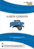 2018-19 Aaron Gordon Panini Immaculate REMARKABLE MATERIALS JERSEY 25/99 Orlando Magic #RM-AGD