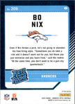 2024 Bo Nix Donruss Optic HOLO SILVER RATED ROOKIE RC #209 Denver Broncos