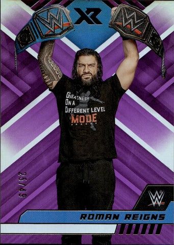 2023 Roman Reigns Panini Chronicles XR PURPLE 25/49 #294