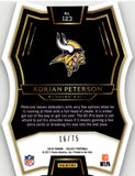 2016 Adrian Peterson Panini Select PURPLE PRIZM DIE CUT 16/75 #123 Minnesota Vikings