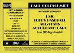 2025 Paul Goldschmidt Topps 1990 DESIGN ALL STAR AUTO 06/50 AUTOGRAPH #90AS-PG St. Louis Cardinals