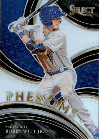 2021 Bobby Witt Jr. Panini Select HOLO SILVER PHENOMS #PH-19 Kansas City Royals