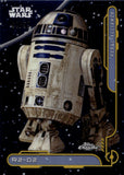 2024 R2-D2 Topps Chrome GALACTIC CIVIL WAR REBEL ALLIANCE GOLD REFRACTOR 44/50 #RA-8