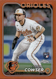 2024 Colton Cowser Topps Chrome ORANGE REFRACTOR ROOKIE 21/25 RC #278 Baltimore Orioles