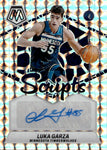 2023-24 Luka Garza Panini Mosaic SCRIPTS MOSAIC AUTO Minnesota Timberwolves #MS-GAR