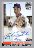 2021 Miguel Batista Topps Archives FAN FAVORITES 1982 DESIGN SILVER AUTOGRAPH AUTO 56/99 #FFA-MB Arizona Diamondbacks
