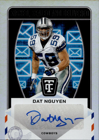2024 Dat Nguyen Panini Certified SIGNED SEALED AND DELIVERED AUTO Dallas Cowboys #SSD-DNN