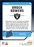 2024 Brock Bowers Donruss Optic BLUE HYPER RATED ROOKIE RC #215 Las Vegas Raiders
