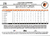 2024 Colton Cowser Topps Chrome ORANGE REFRACTOR ROOKIE 21/25 RC #278 Baltimore Orioles