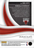 2022-23 Nikola Vucevic Panini Immaculate HOLO GOLD SHADOWBOX SIGNATURES AUTO 04/10 AUTOGRAPH #SBS-NVO Chicago Bulls