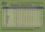 2021 Miguel Batista Topps Archives FAN FAVORITES 1982 DESIGN SILVER AUTOGRAPH AUTO 56/99 #FFA-MB Arizona Diamondbacks