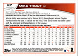 2013 Mike Trout Topps BLUE BORDER #27 Anaheim Angels 3