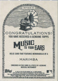 2023 Marimba Topps Allen & Ginter MUSIC TO YOUR EARS GENUINE RELIC 95/200 #MTYER-M