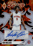 2023-24 Ben Wallace Panini Phoenix FUEGO AUTO 08/99 AUTOGRAPH #FA-BEN Detroit Pistons HOF