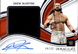 2023 Drew McIntyre Panini Immaculate WWE JUMBO SHIRT AUTO 44/99 AUTOGRAPH RELIC #PM-DMI Monday Night Raw