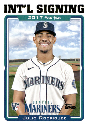 2022 Julio Rodriguez Topps Archives ROOKIE DRAFT PICKS RC #342 Seattle Mariners
