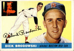 1955 Dick Brodowski Topps HIGH NUMBER #171 Boston Red Sox BV $40