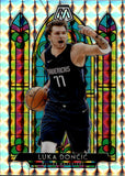 2019-20 Luka Doncic Panini Mosaic STAINED GLASS CASE HIT #9 Dallas Mavericks