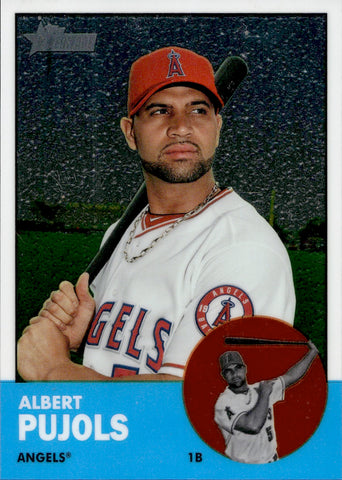 2012 Albert Pujols Topps Heritage Chrome 1260/1963 #HP8 Anaheim Angels