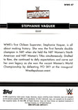 2026 Stephanie Vaquer Topps Chrome WWE The National Sports Collector Convention Exclusive Orange Refractor 25/25 #WWE-47 Monday Night Raw