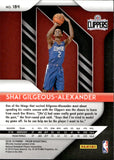 2018-19 Shai Gilgeous-Alexander Panini Prizm ROOKIE RC #184 Los Angeles Clippers 3