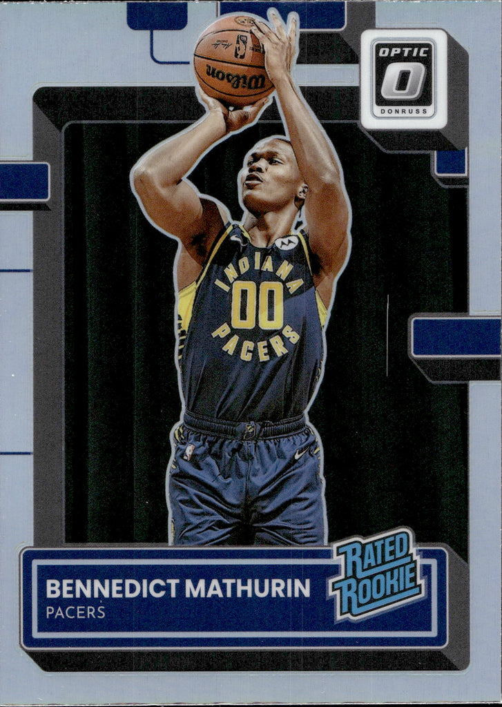 2022-23 Bennedict Mathurin Donruss Optic HOLO SILVER RATED ROOKIE RC #209  Indiana Pacers