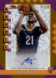 2024-25 Yves Missi Topps Finest ROOKIE GOLD REFRACTOR AUTO 25/50 AUTOGRAPH RC #RFA-YM New Orleans Pelicans